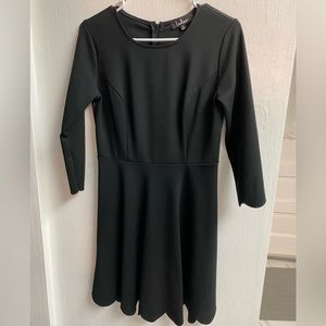 Lulus scalloped black dress. Size Medium